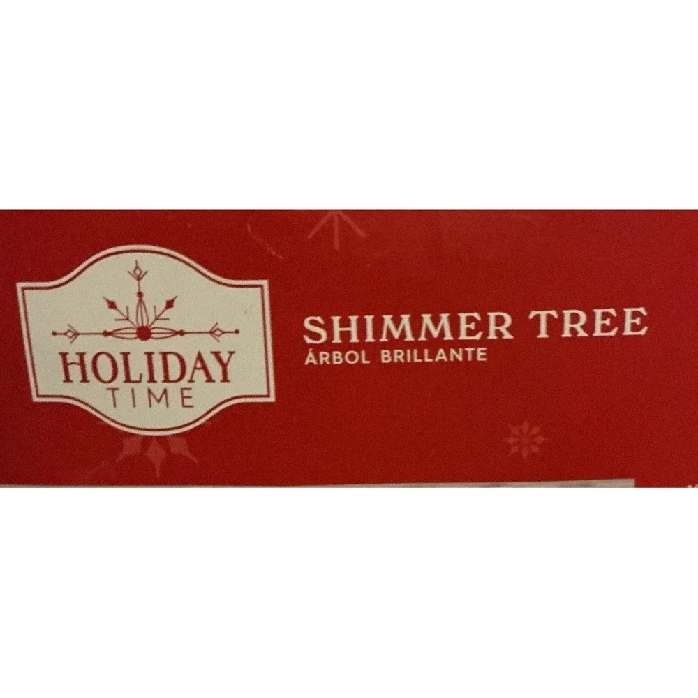 Holiday Time‎ Shimmer Tree Widow Christmas Window Decoration, Light Up